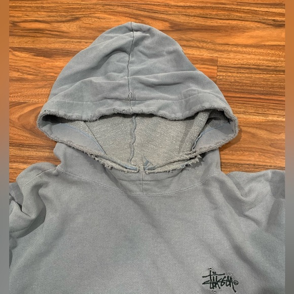 STUSSY VINTAGE 1980’s HOODIE “HEYNECKER” WITH WAIST DRAWSTRING - MENS SIZE XL - Picture 5 of 16